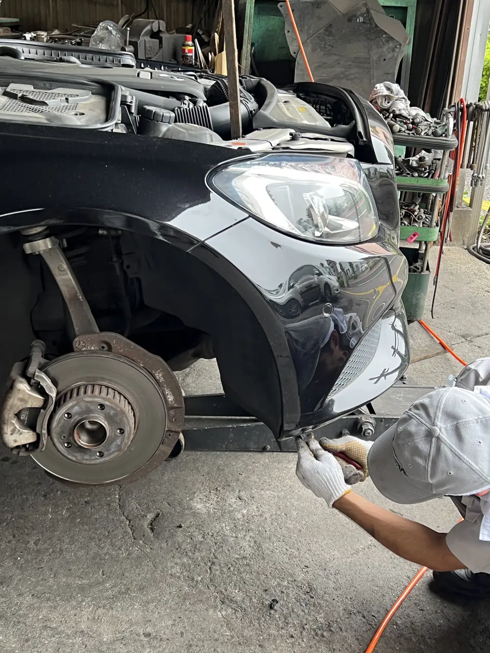 輸入車の整備作業